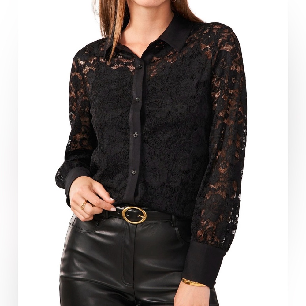 NWTA Vince Camuto Lace Blouse XS